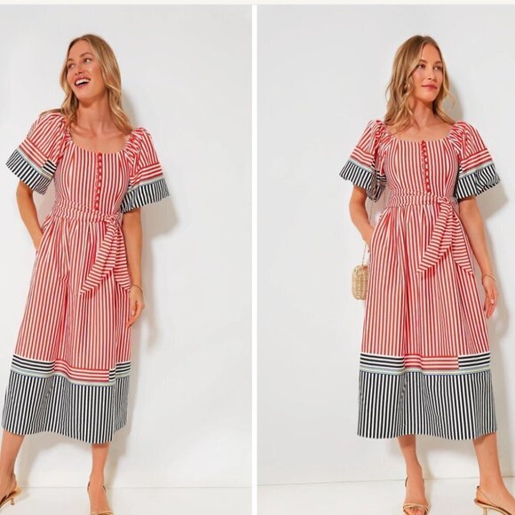 HUNTER BELL Dresses & Skirts - HUNTER BELL Engineered Stripe Lucy Dress Size 6 M